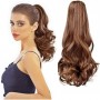 Extensie de par coada ondulata cu cleste 35 cm Cod  SS35-230s Saten Mediu Mixt